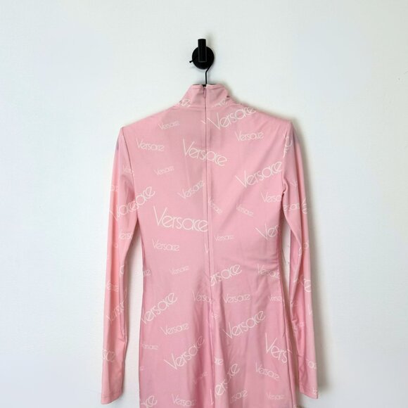 Versace Monogram Long Sleeve Dress - Picture 2 of 4